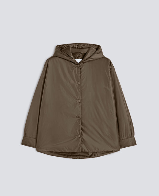 BLOUSON AUS NYLON, WATTIERT MIT THERMORE-WATTIERUNG - GRUN - ASPESI