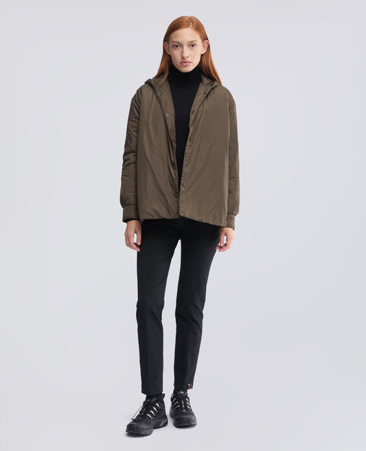 BLOUSON AUS NYLON, WATTIERT MIT THERMORE-WATTIERUNG - GRUN - ASPESI