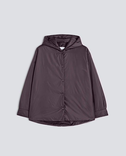BLOUSON AUS NYLON, WATTIERT MIT THERMORE-WATTIERUNG - BRAUN - ASPESI