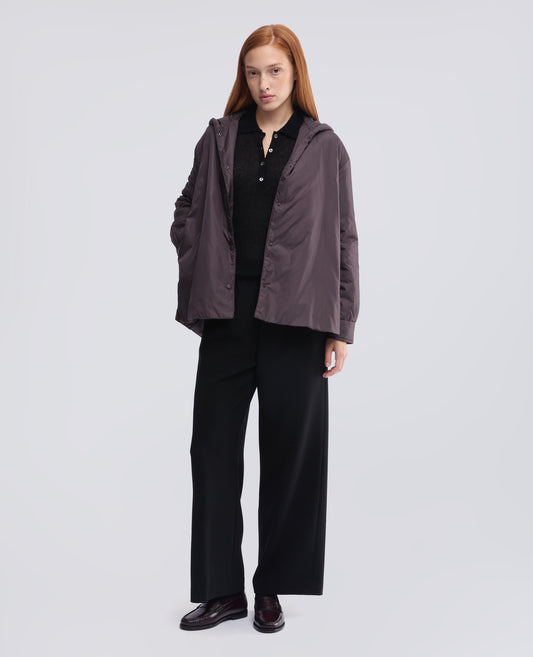 BLOUSON AUS NYLON, WATTIERT MIT THERMORE-WATTIERUNG - BRAUN - ASPESI