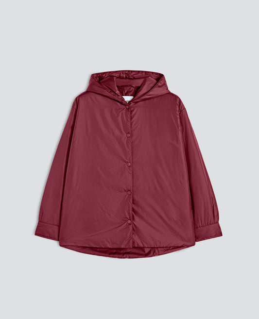 BLOUSON AUS NYLON, WATTIERT MIT THERMORE-WATTIERUNG - ROT - ASPESI