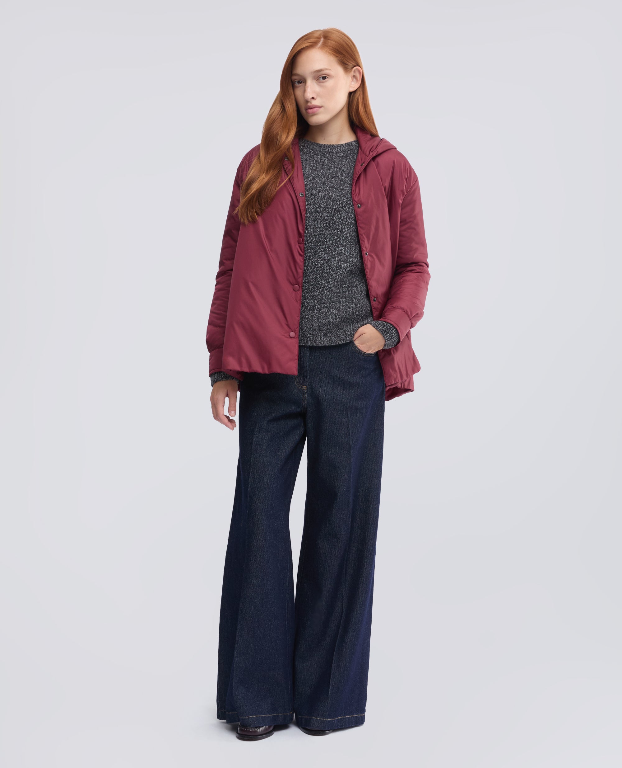 GIUBBOTTO IN NYLON IMBOTTITO CON OVATTA THERMORE - ROSSO - ASPESI