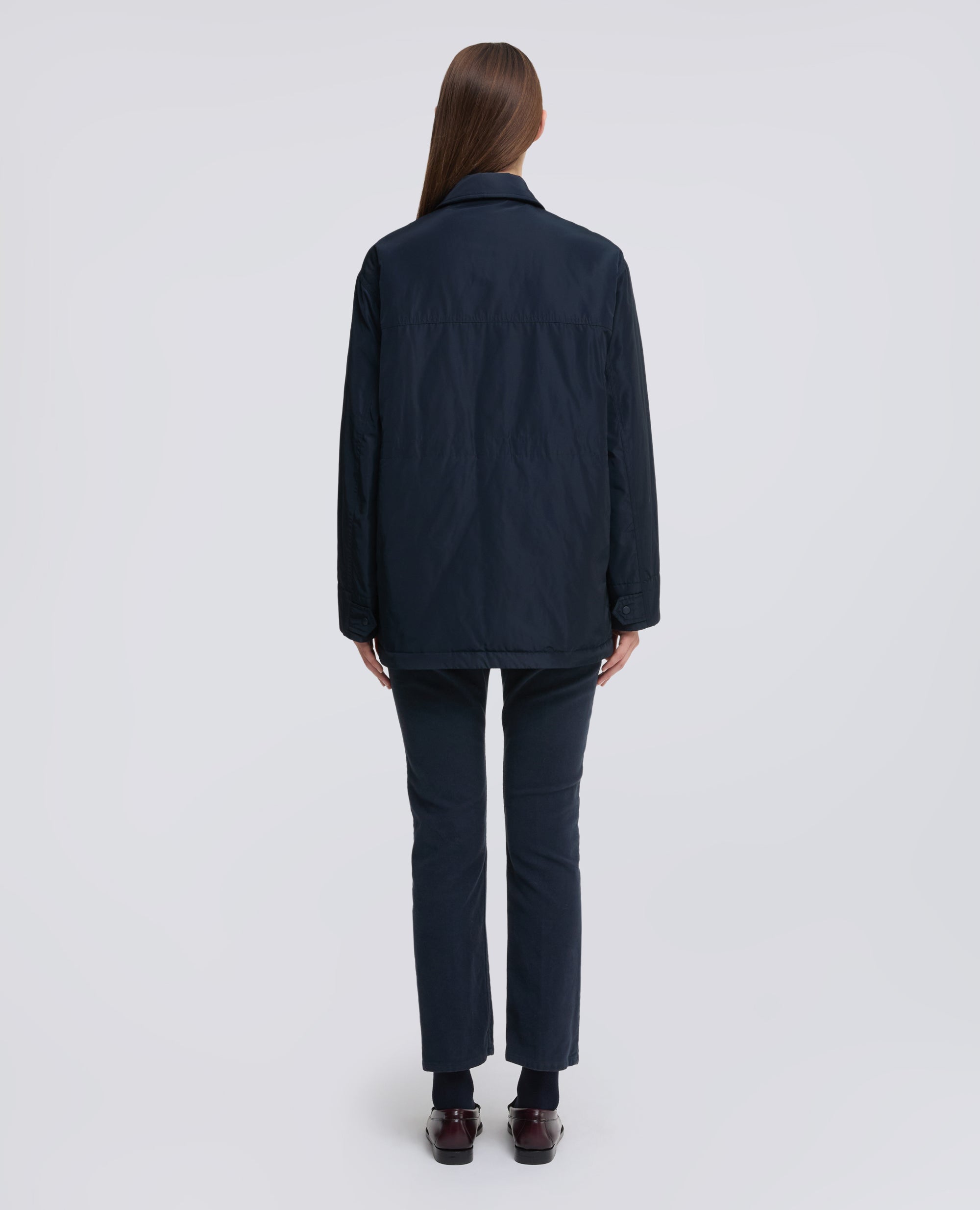 GIACCA IN TAFFETA' DI POLIESTERE IMBOTTITA CON OVATTA - BLU NERO - ASPESI