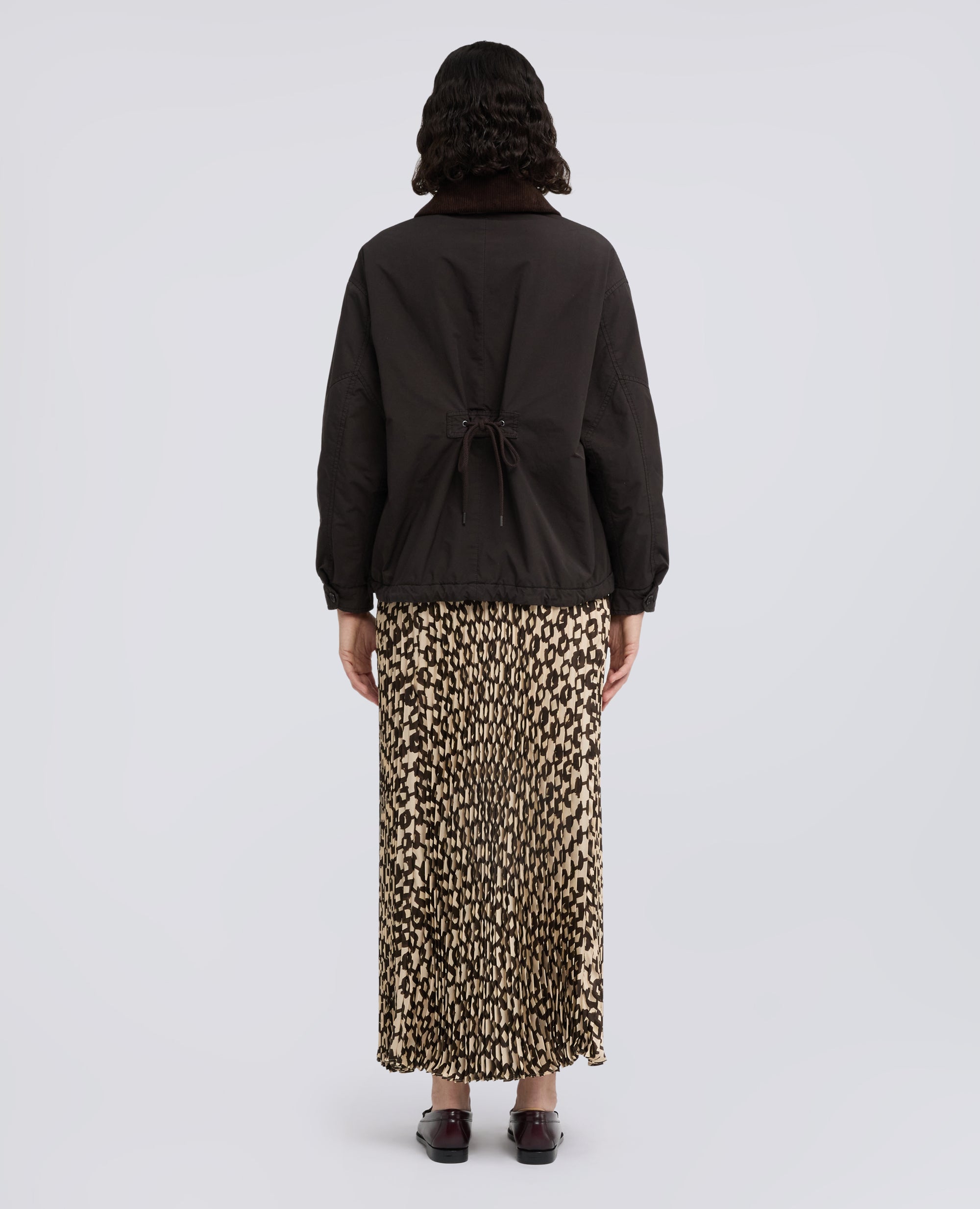 GIUBBOTTO IN MISTO NYLON - MARRONE - ASPESI
