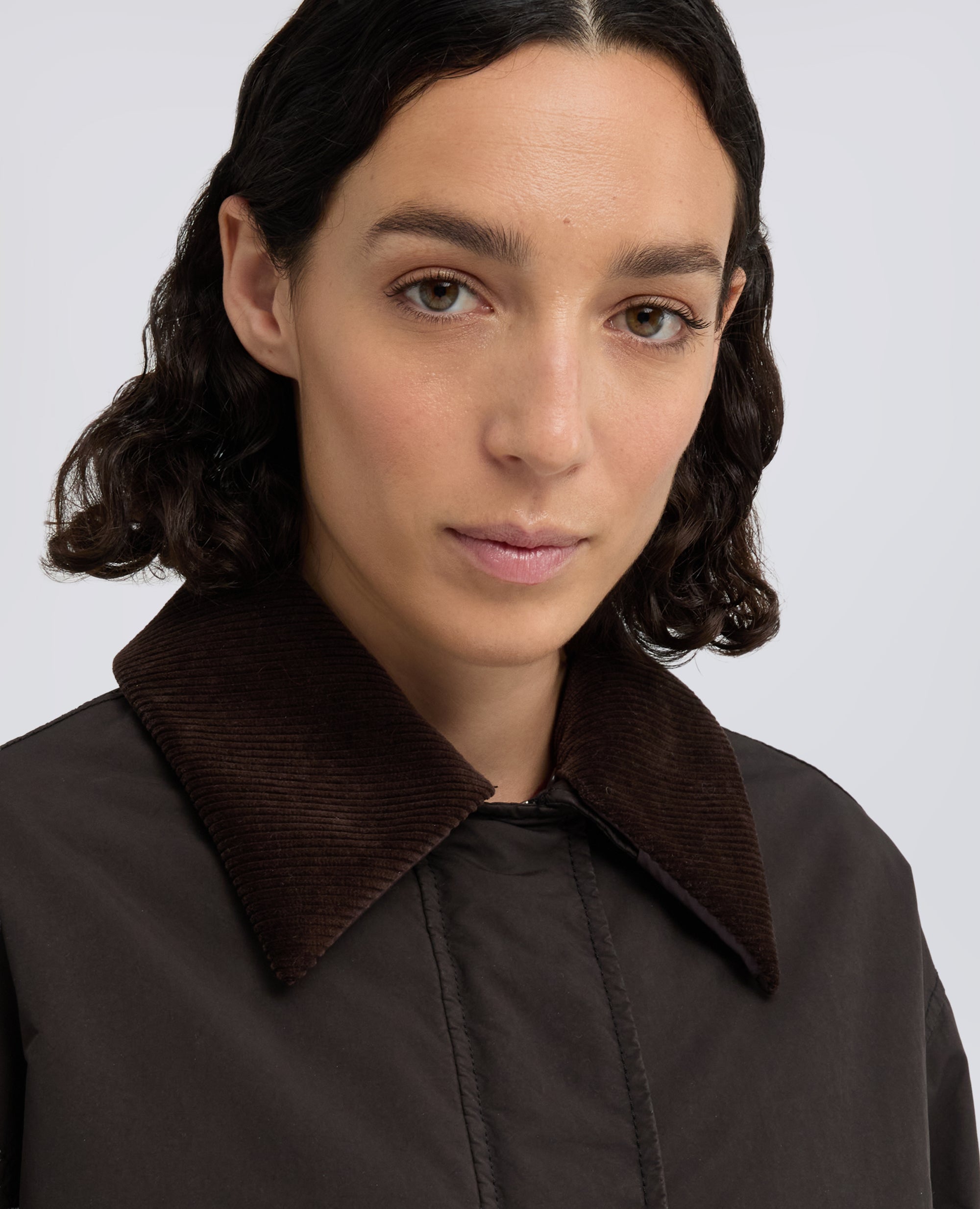 GIUBBOTTO IN MISTO NYLON - MARRONE - ASPESI