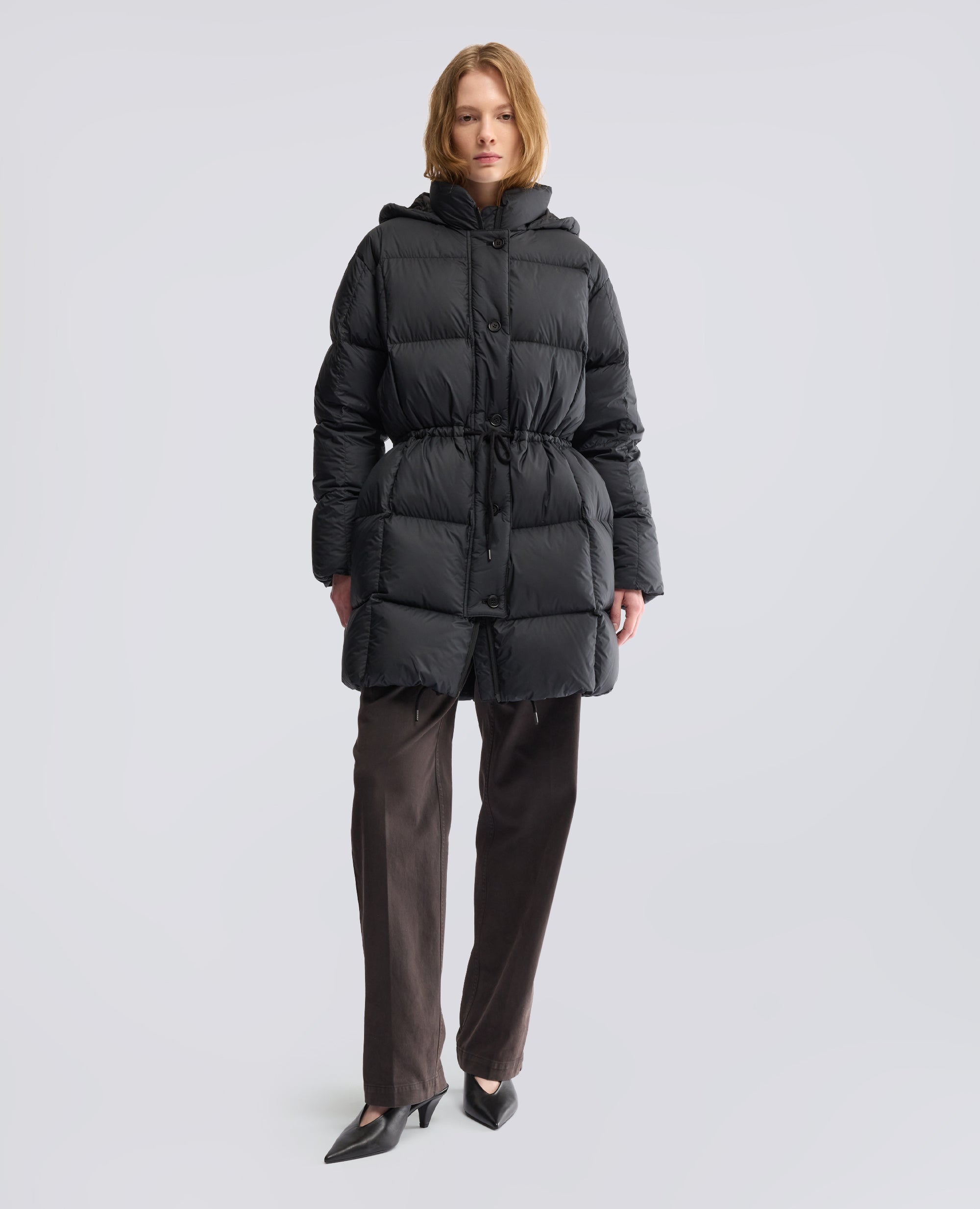 CAPPOTTO IN MICROFIBRA CON IMBOTTITURA - NERO - ASPESI