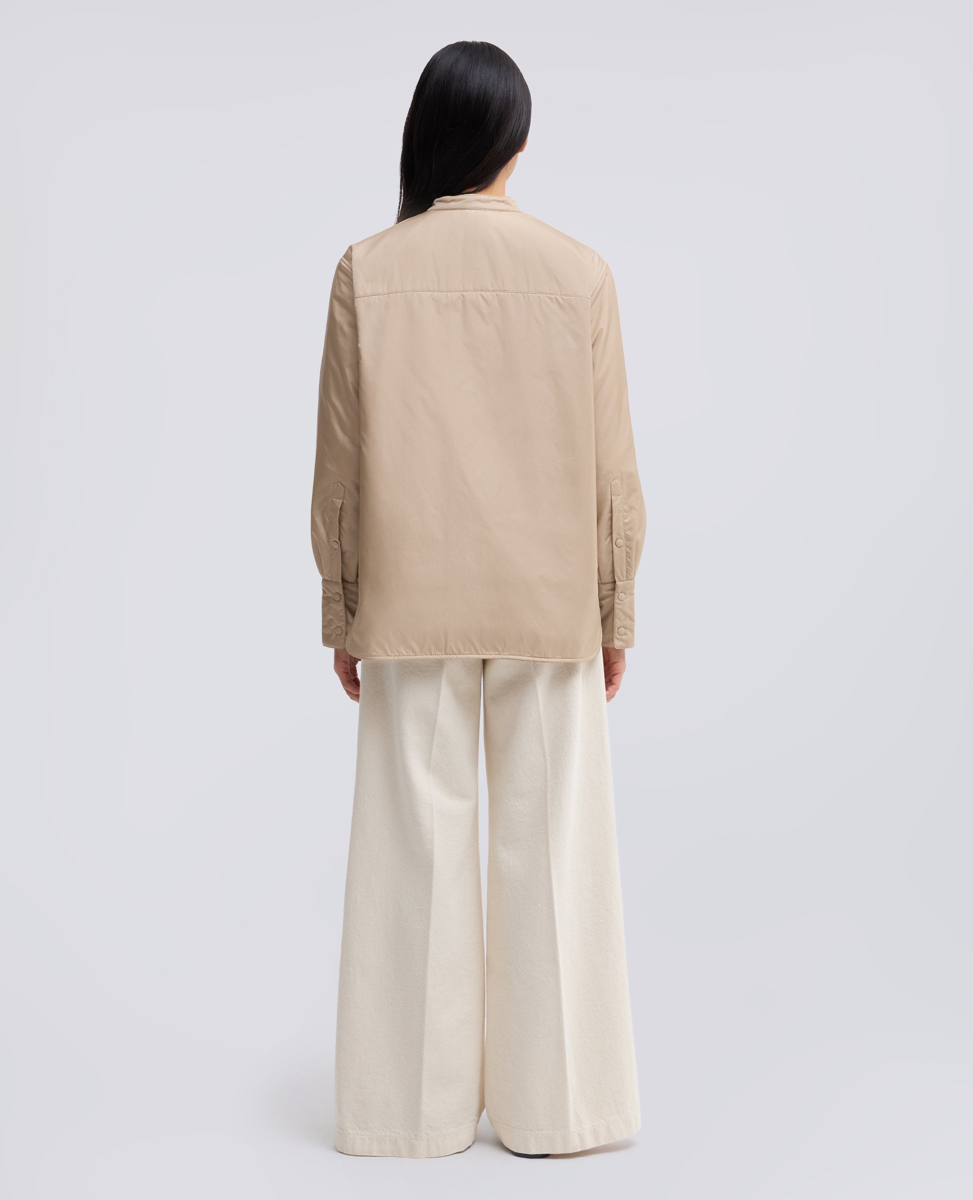 GIACCA CAMICIA -GLUE- IN NYLON  IMBOTTITA CON OVATTA THERMORE - BEIGE - ASPESI