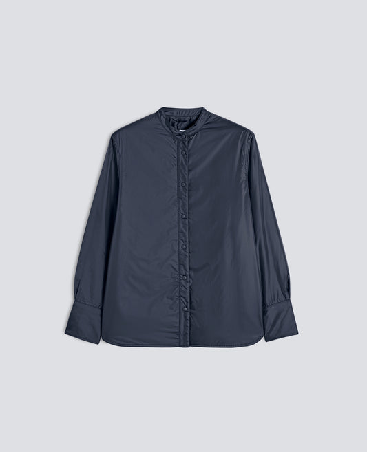 OVERSHIRT GLUE IN NYLON IMBOTTITA CON OVATTA THERMORE® - BLU - ASPESI