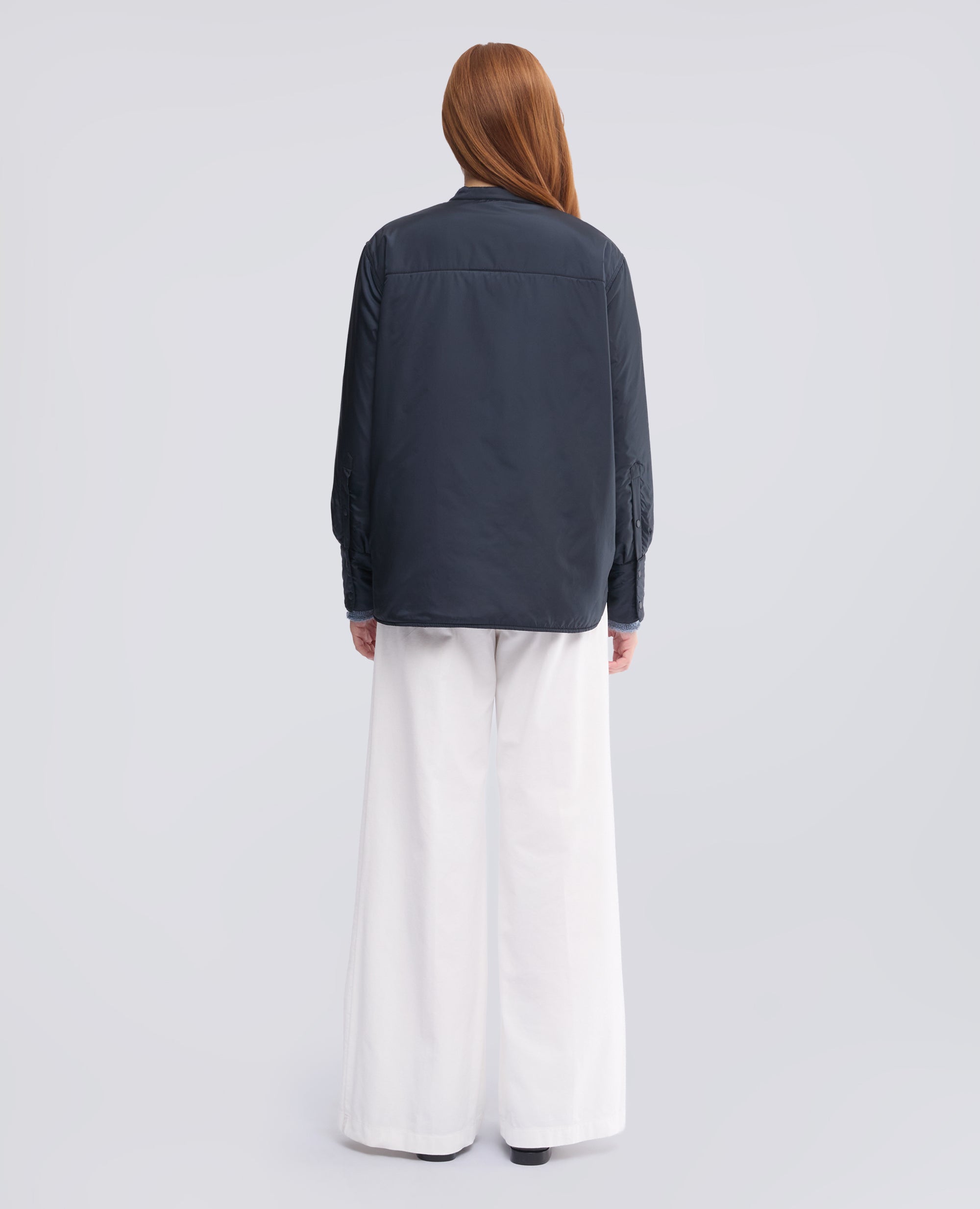 CHAQUETA CAMISERA GLUE DE NAILON CON RELLENO DE GUATA THERMORE® - AZUL - ASPESI