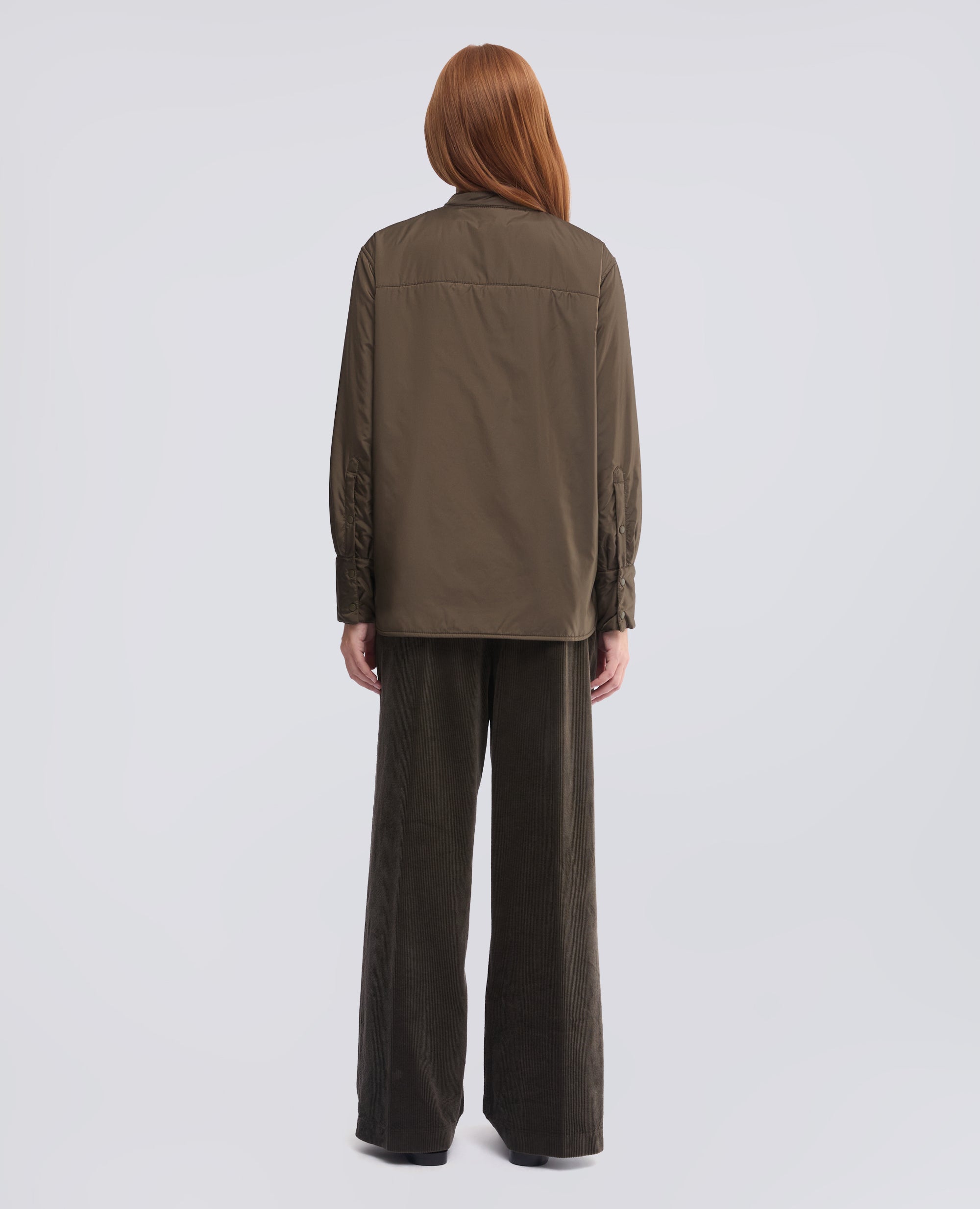 OVERSHIRT GLUE IN NYLON IMBOTTITA CON OVATTA THERMORE® - VERDE - ASPESI