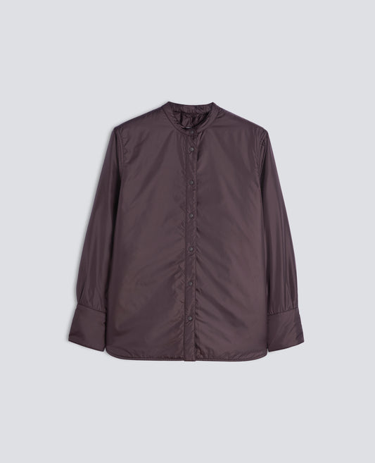 OVERSHIRT GLUE IN NYLON IMBOTTITA CON OVATTA THERMORE® - MARRONE - ASPESI
