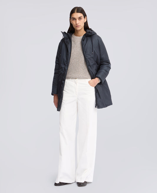 PARKA IN NYLON IMBOTTITO CON OVATTA - BLU - ASPESI