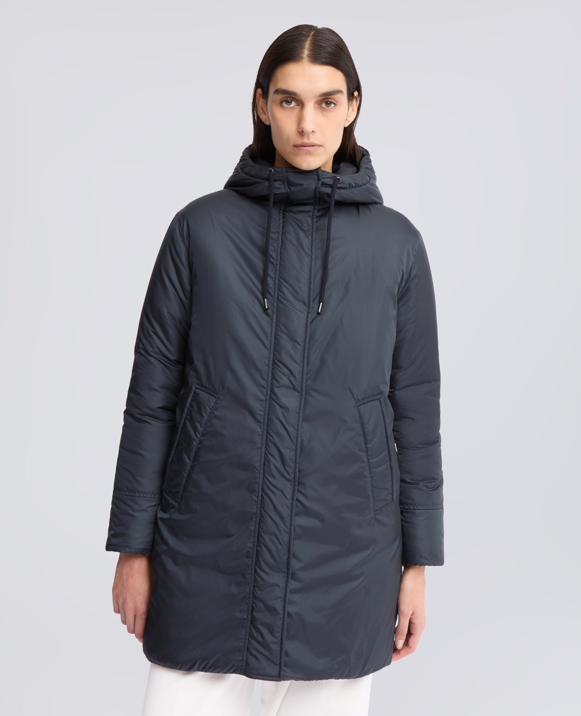 PARKA IN NYLON IMBOTTITO CON OVATTA - BLU - ASPESI