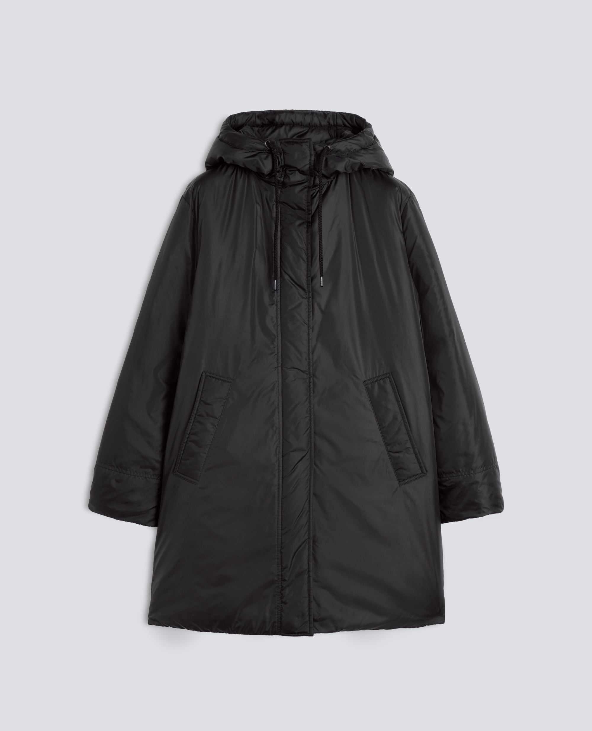 PARKA EN NYLON MATELASSEE DE OUATE - NOIR - ASPESI