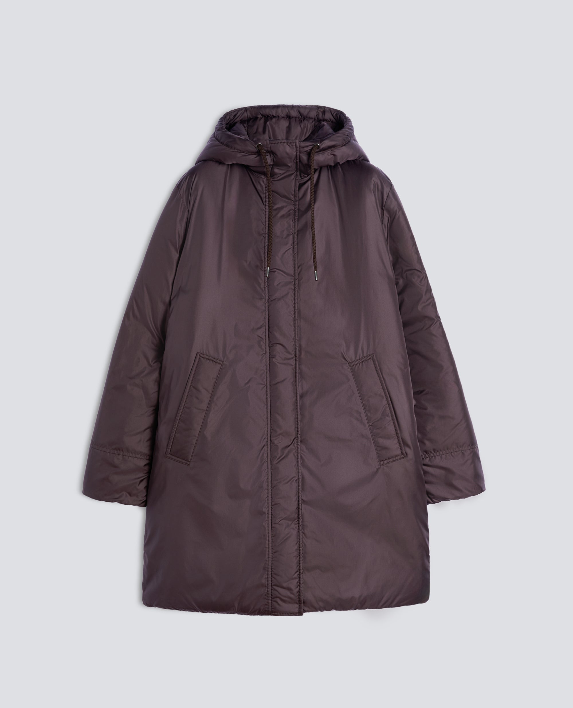 PARKA EN NYLON MATELASSEE DE OUATE - MARRON - ASPESI