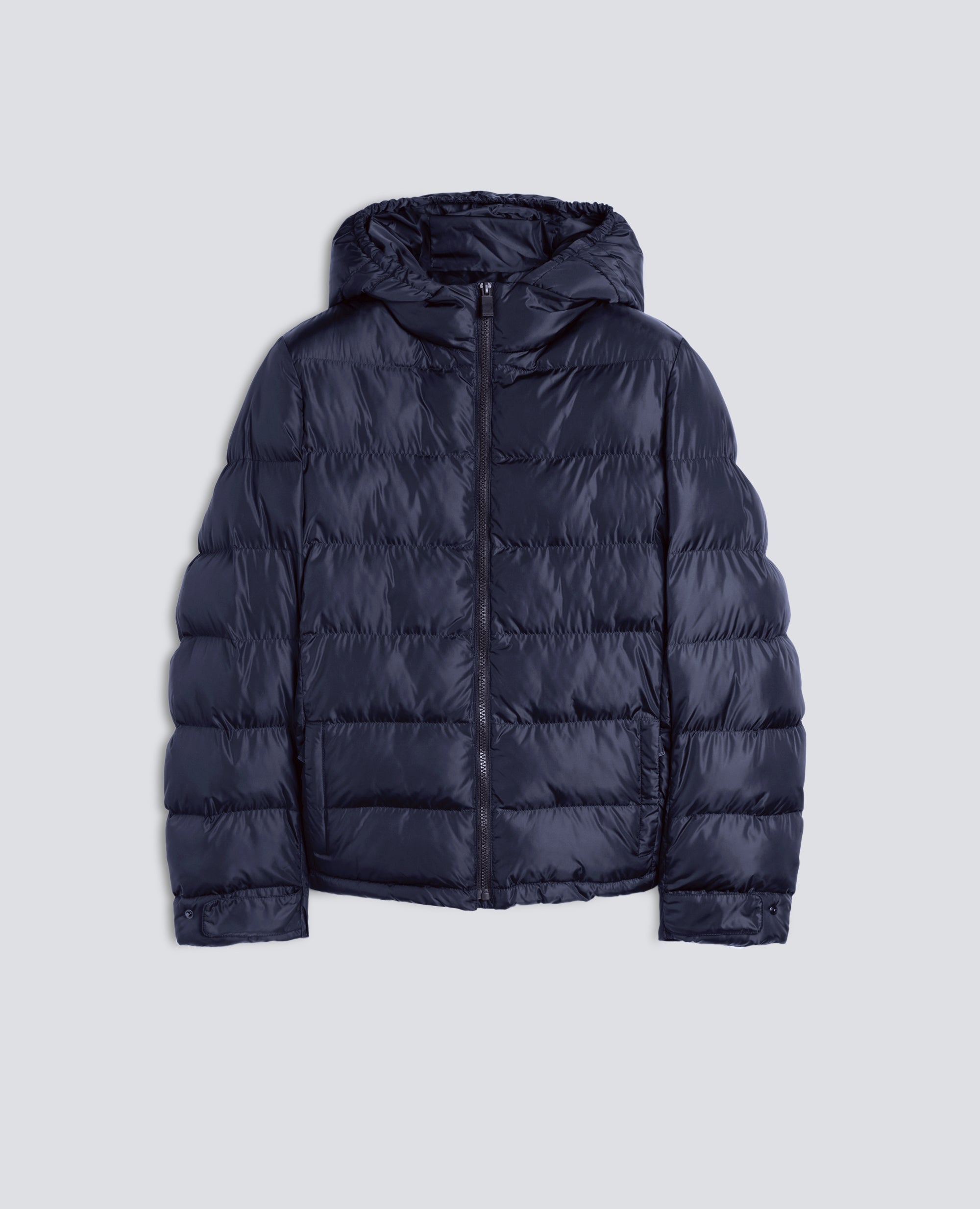QUILTED NYLON JACKET PADDED WITH WADDING - BLUE - ASPESI