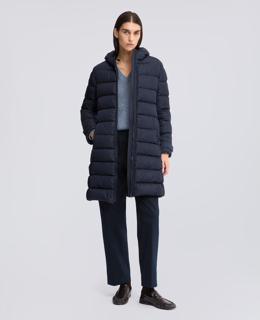 CAPPOTTO TRAPUNTATO IN NYLON RICICLATO - BLU - ASPESI