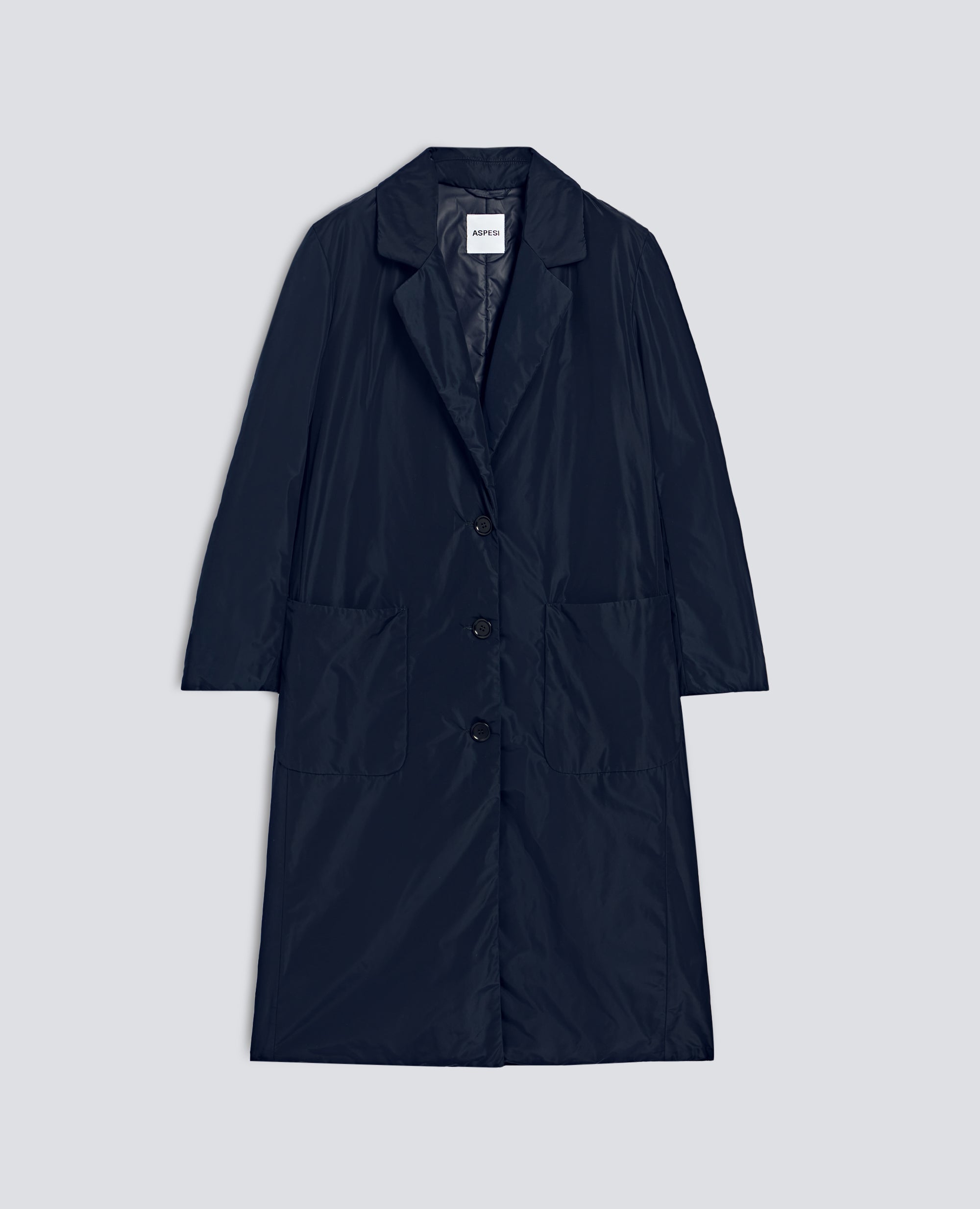 CAPPOTTO TECNICO IMBOTTITO IN OVATTA THERMORE - BLU - ASPESI