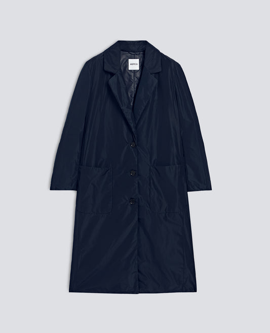 CAPPOTTO TECNICO IMBOTTITO IN OVATTA THERMORE - BLU - ASPESI