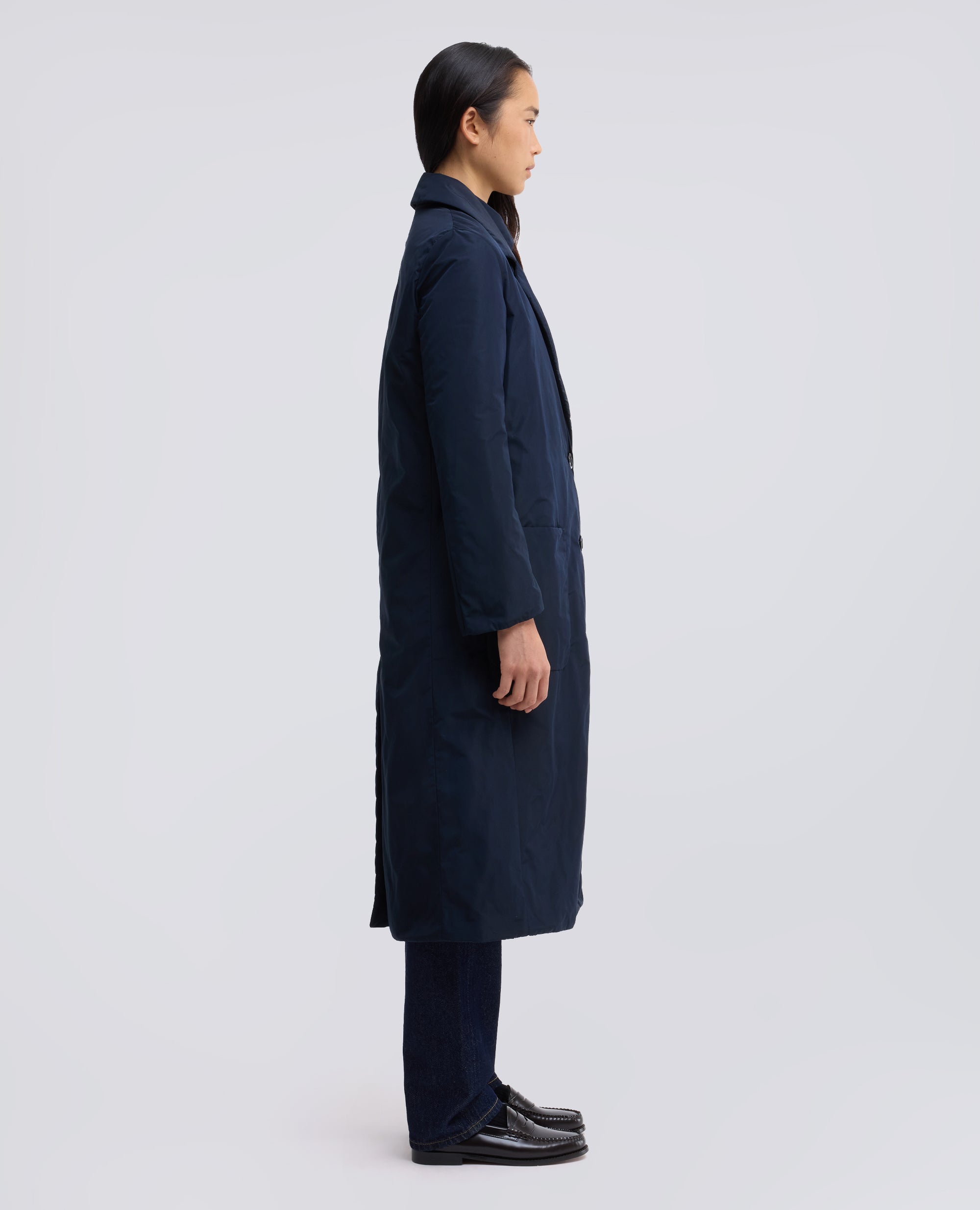 CAPPOTTO TECNICO IMBOTTITO IN OVATTA THERMORE - BLU - ASPESI