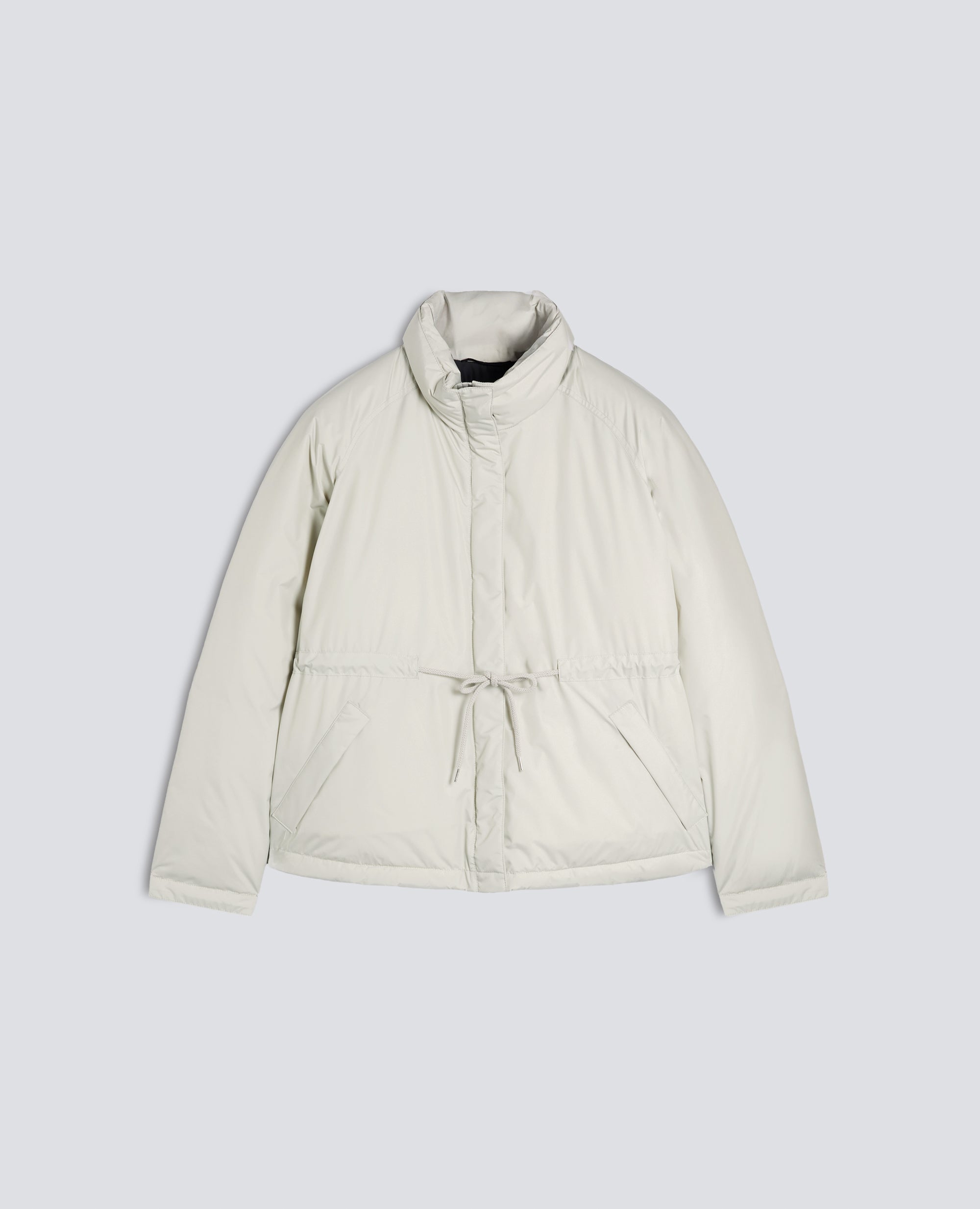 BLOUSON AUS TAFT - GRAU - ASPESI