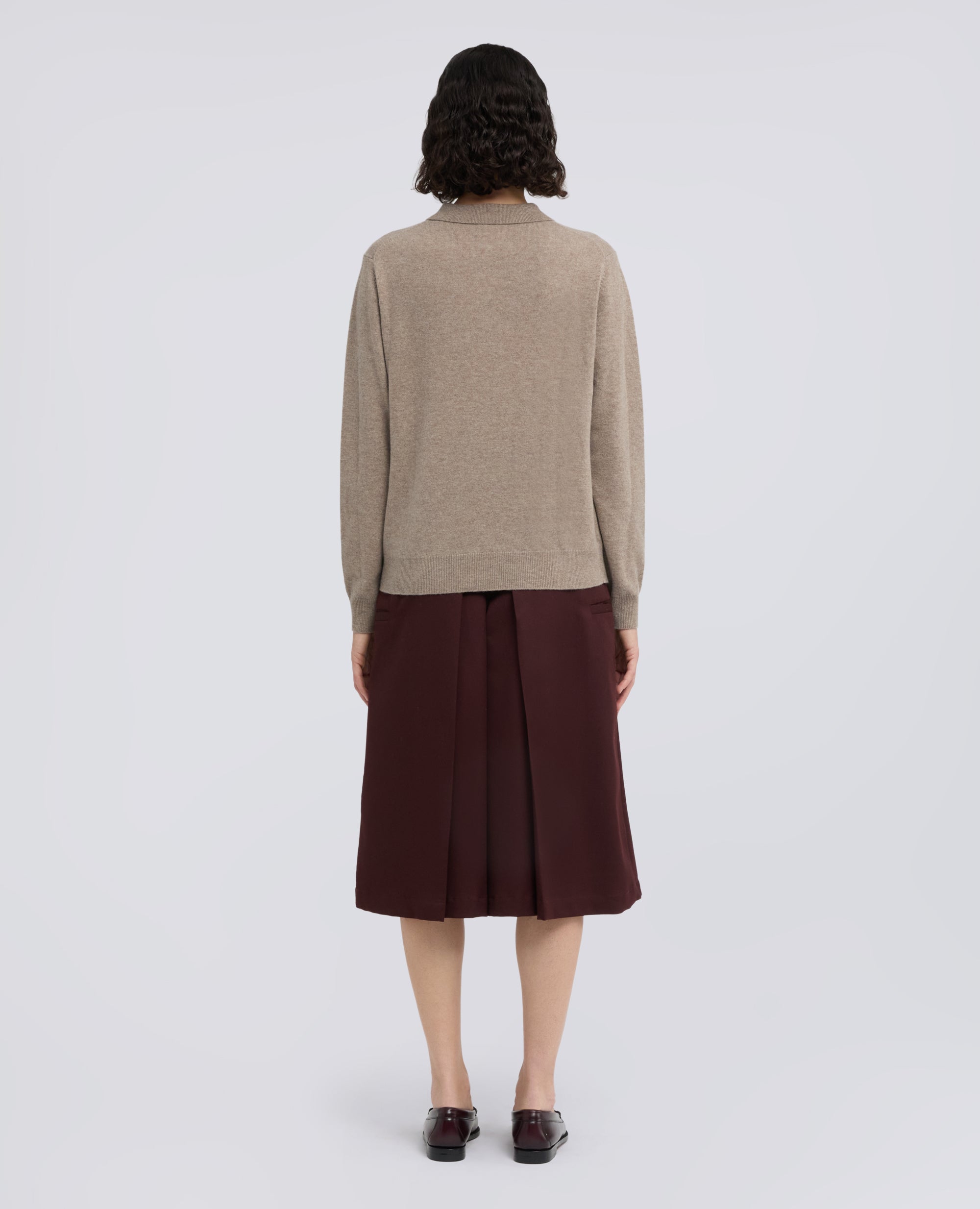 POLO IN LANA E CASHMERE - TAUBENGRAU - ASPESI