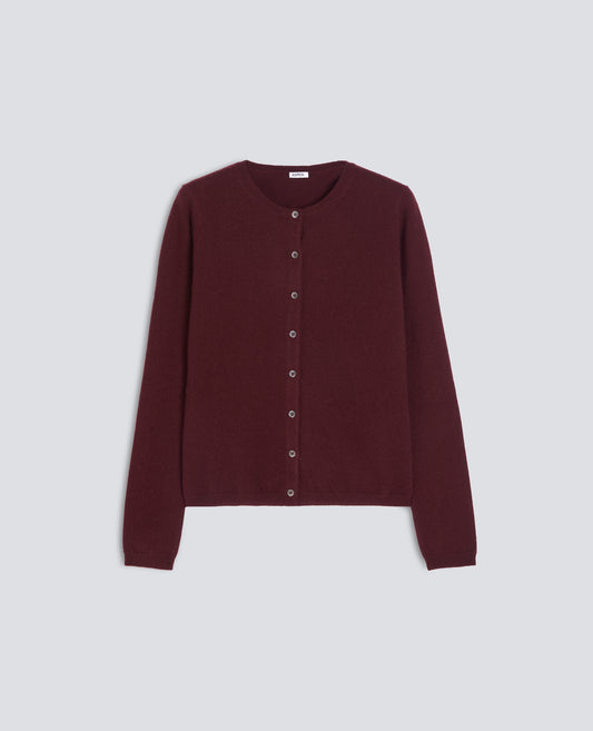 CARDIGAN IN PURO CASHMERE - ROSSO - ASPESI