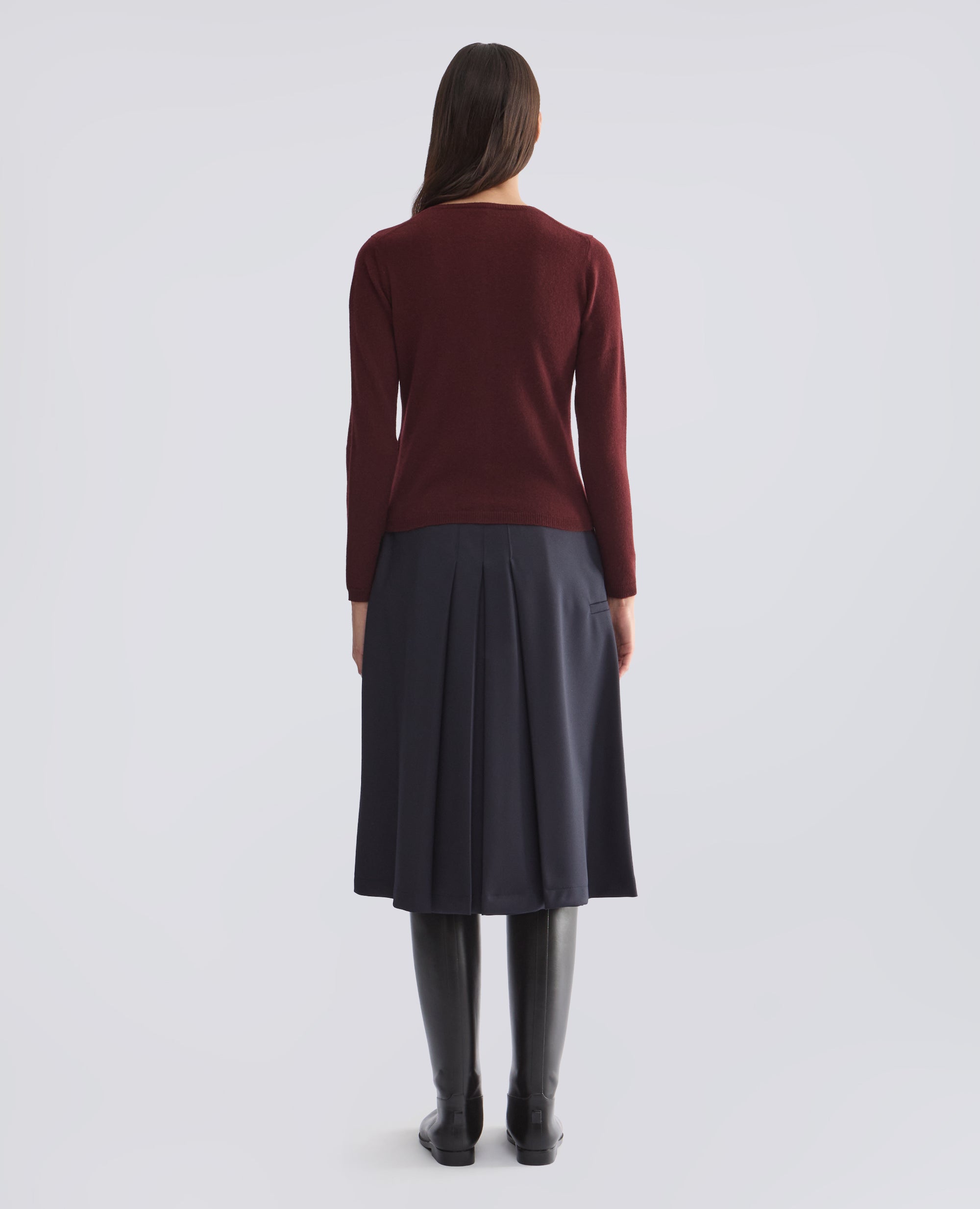 CARDIGAN IN PURO CASHMERE - ROSSO - ASPESI