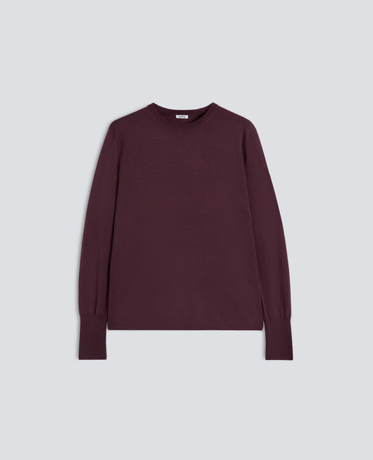 MAGLIA GIROCOLLO IN LANA MERINOS - BARBERA
