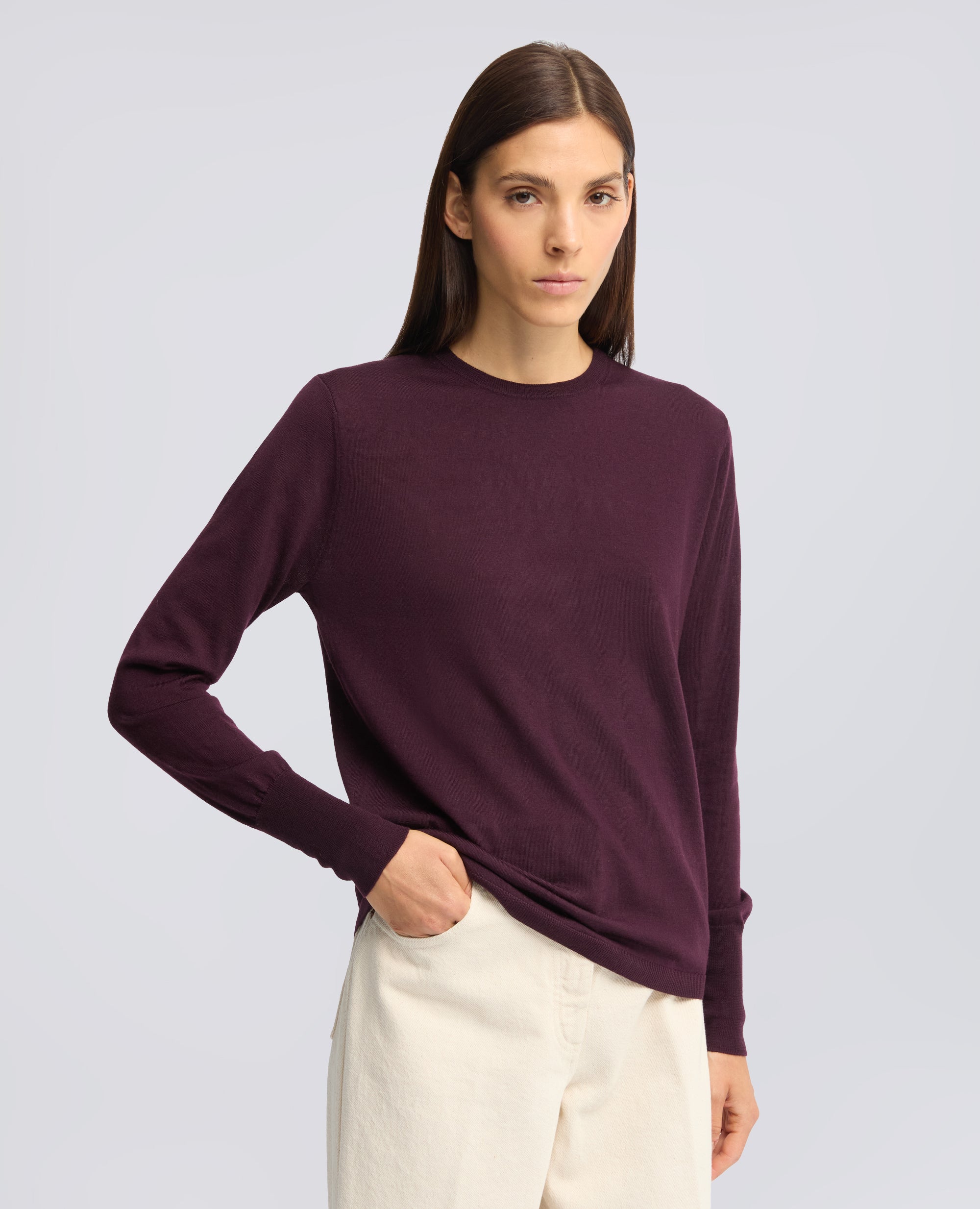 MAGLIA GIROCOLLO IN LANA MERINOS - BARBERA - ASPESI