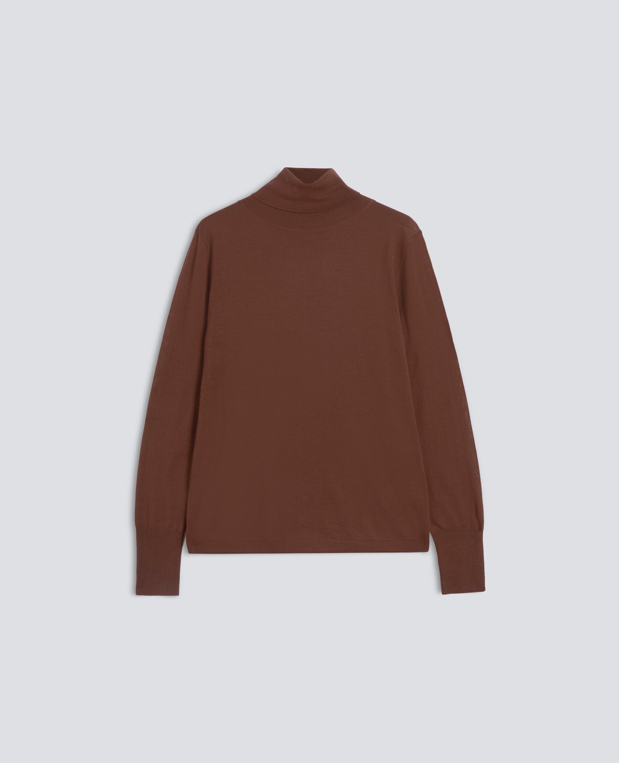 MAGLIA DOLCEVITA IN LANA MERINOS - BRAUN - ASPESI