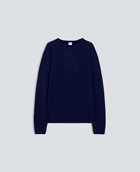 MAGLIA GIROCOLLO IN CASHMERE - BLU - ASPESI