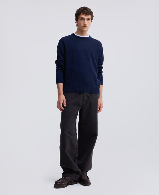 MAGLIA GIROCOLLO IN CASHMERE - BLU - ASPESI