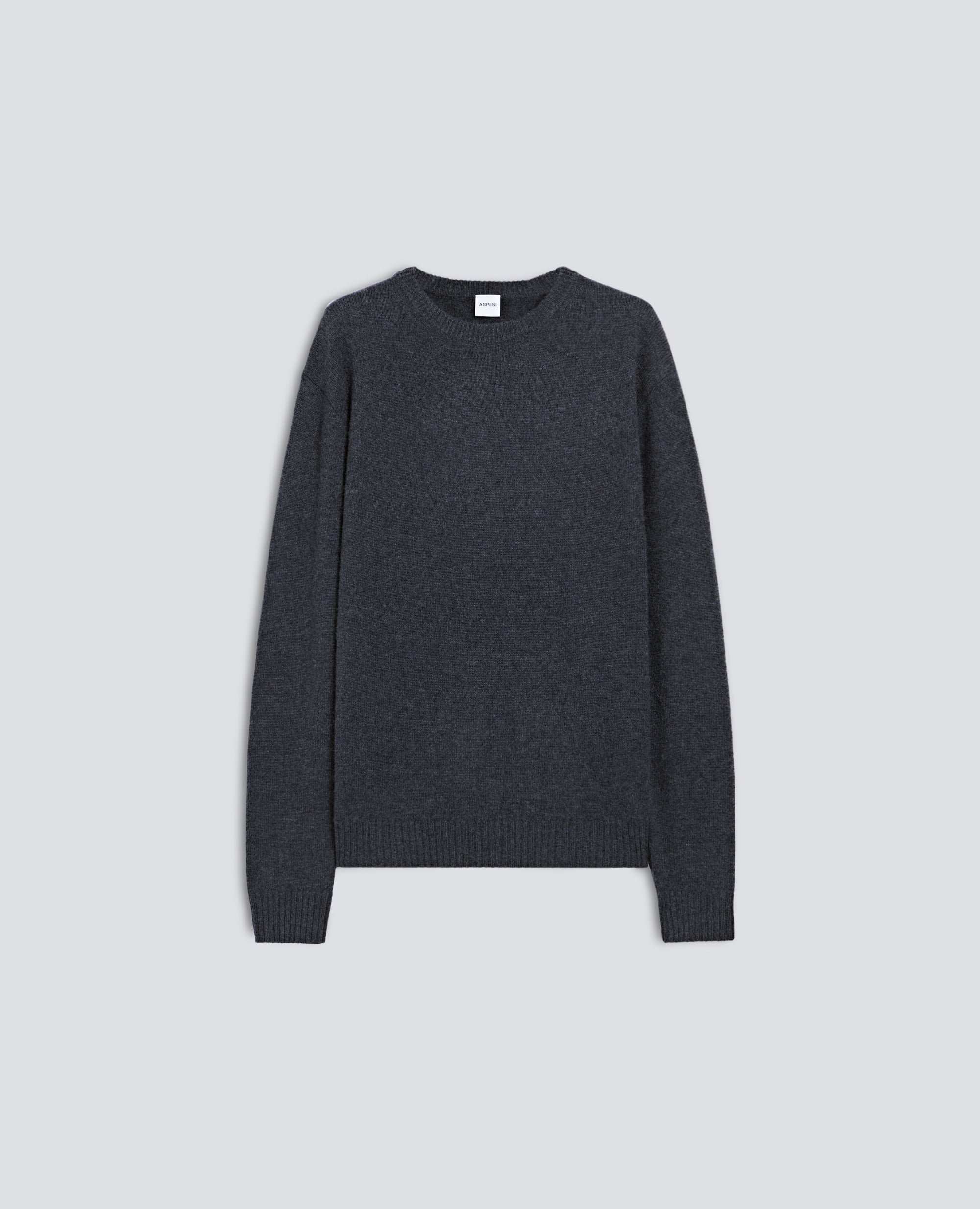 CASHMERE CREW-NECK KNIT - GRIGIO - ASPESI
