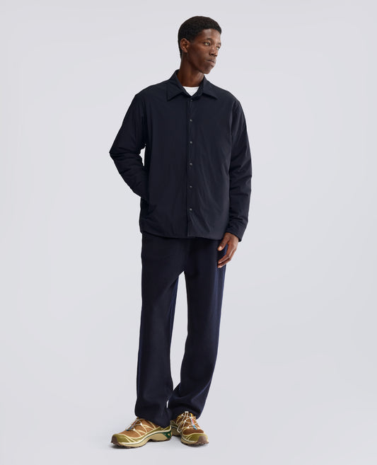 WOOL AND COTTON TROUSERS - BLUE - ASPESI