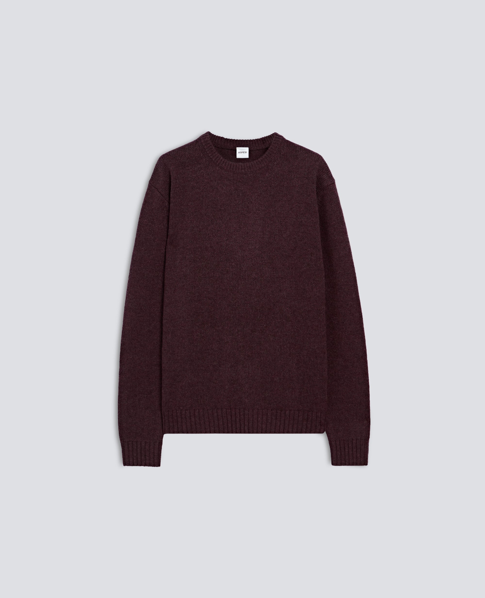 MAGLIA GIROCOLLO IN MISTO LANA E NYLON - ROSSO - ASPESI