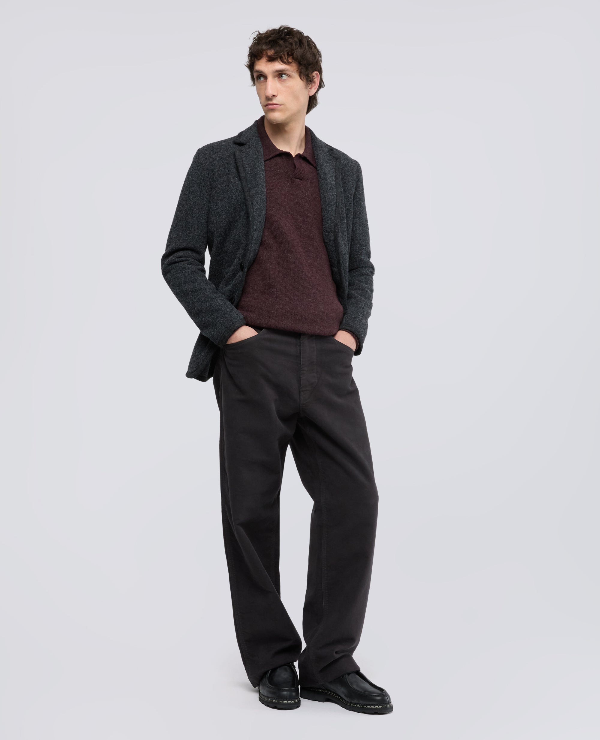 POLO REALIZZATA IN MISTO LANA E NYLON - BARBERA - ASPESI