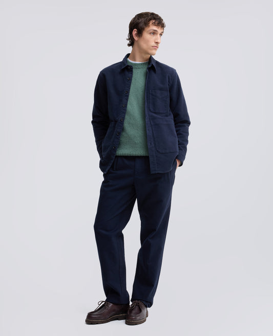 MAGLIA GIROCOLLO IN LANA SHETLAND - VERDE - ASPESI