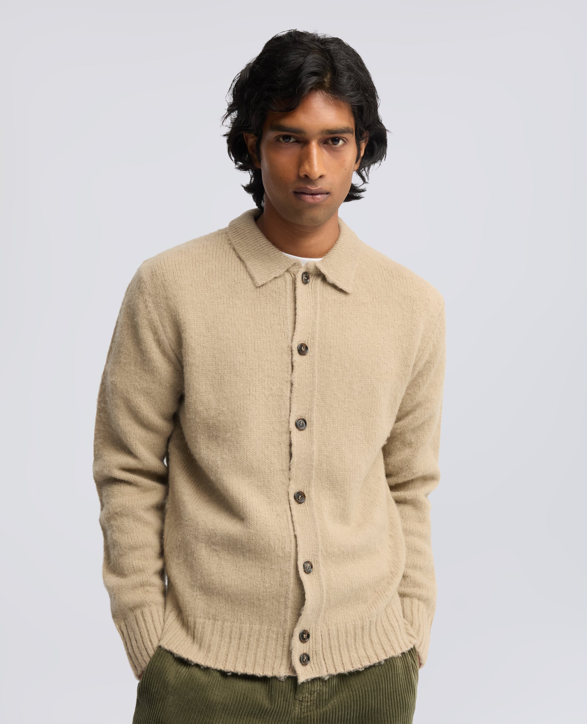 CARDIGAN CAMICIA IN LANA SHETLAND - ARENA - ASPESI