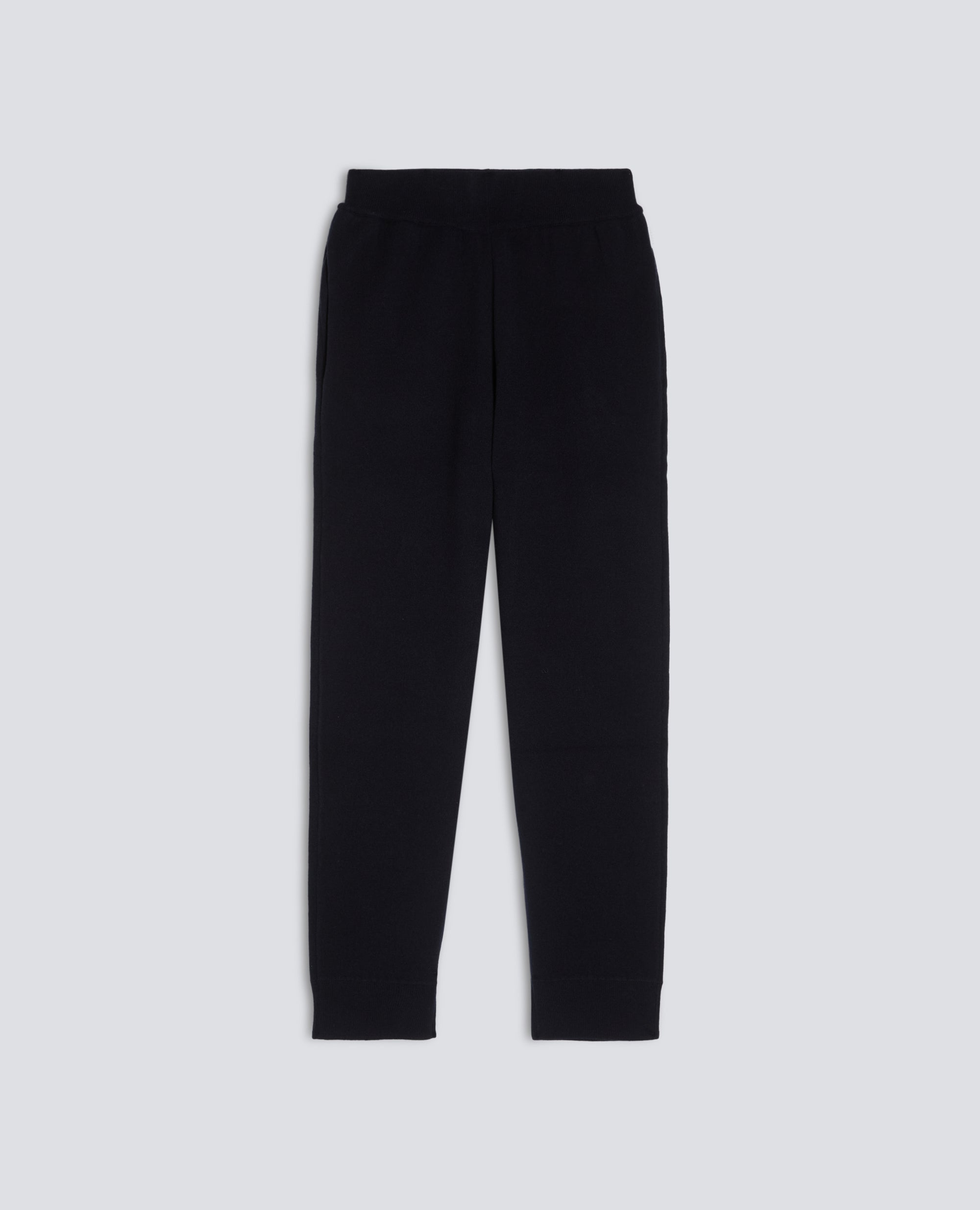 PANTALON EN HILO DE DOBLE FONTURA DE LANA Y ALGODON - BLU BLACK - ASPESI