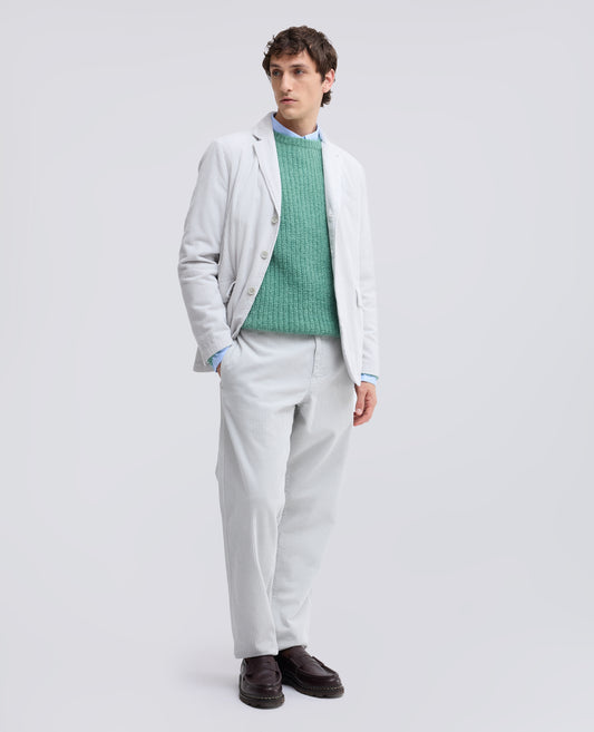MAGLIA GIROCOLLO A COSTE IN MOHAIR E LANA - VERDE - ASPESI