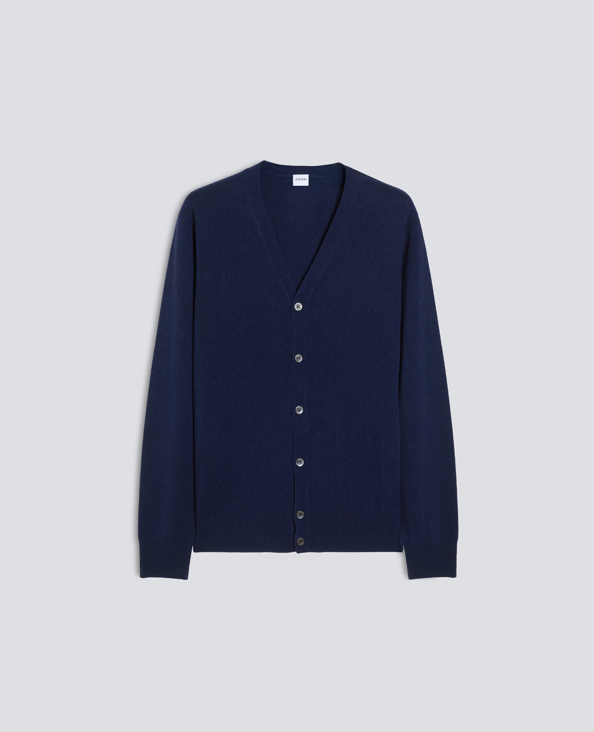 CARDIGAN IN LANA E CHASHMERE - NAVY - ASPESI