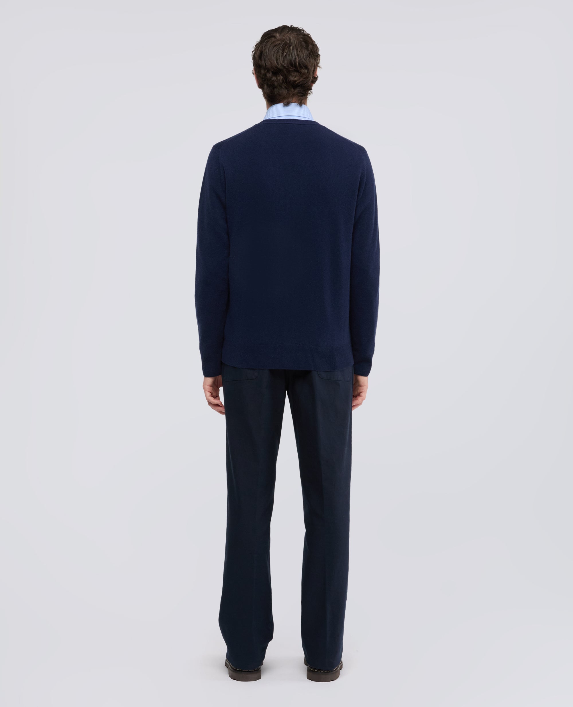 CARDIGAN IN LANA E CHASHMERE - NAVY - ASPESI