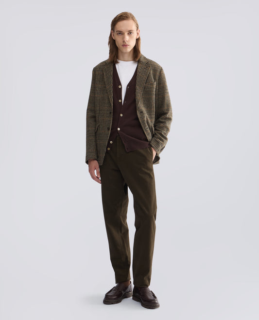 WOOL AND CASHMERE CARDIGAN - BROWN - ASPESI