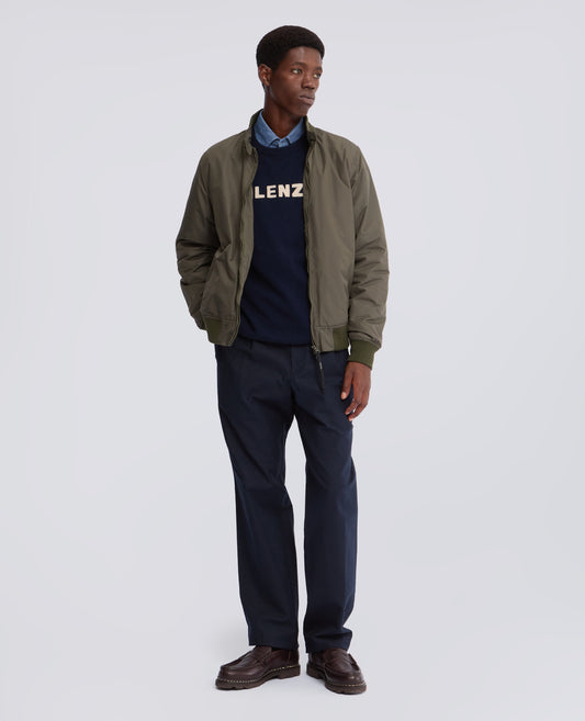CREW-NECK JUMPER IN WOOL, YAK AND CASHMERE - BLUE - ASPESI