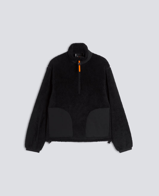 POLAR HIGH LOFT CON CUELLO ALTO EN TEJIDO TECNICO - NEGRO - ASPESI