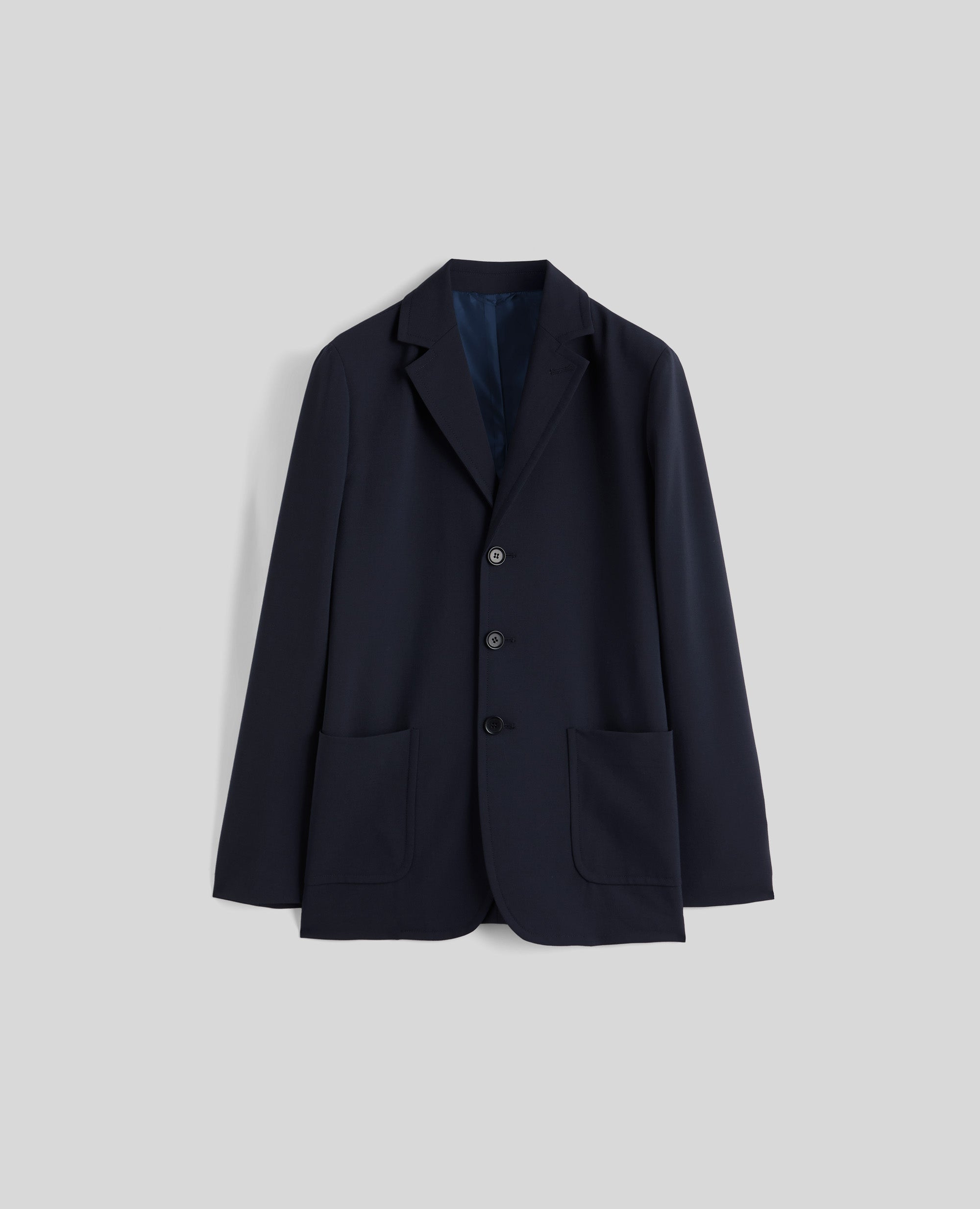 BLAZER ISAAC IN FLANELLA-NAVY-NAVY-AZUL MARINO-NAVY-NAVY