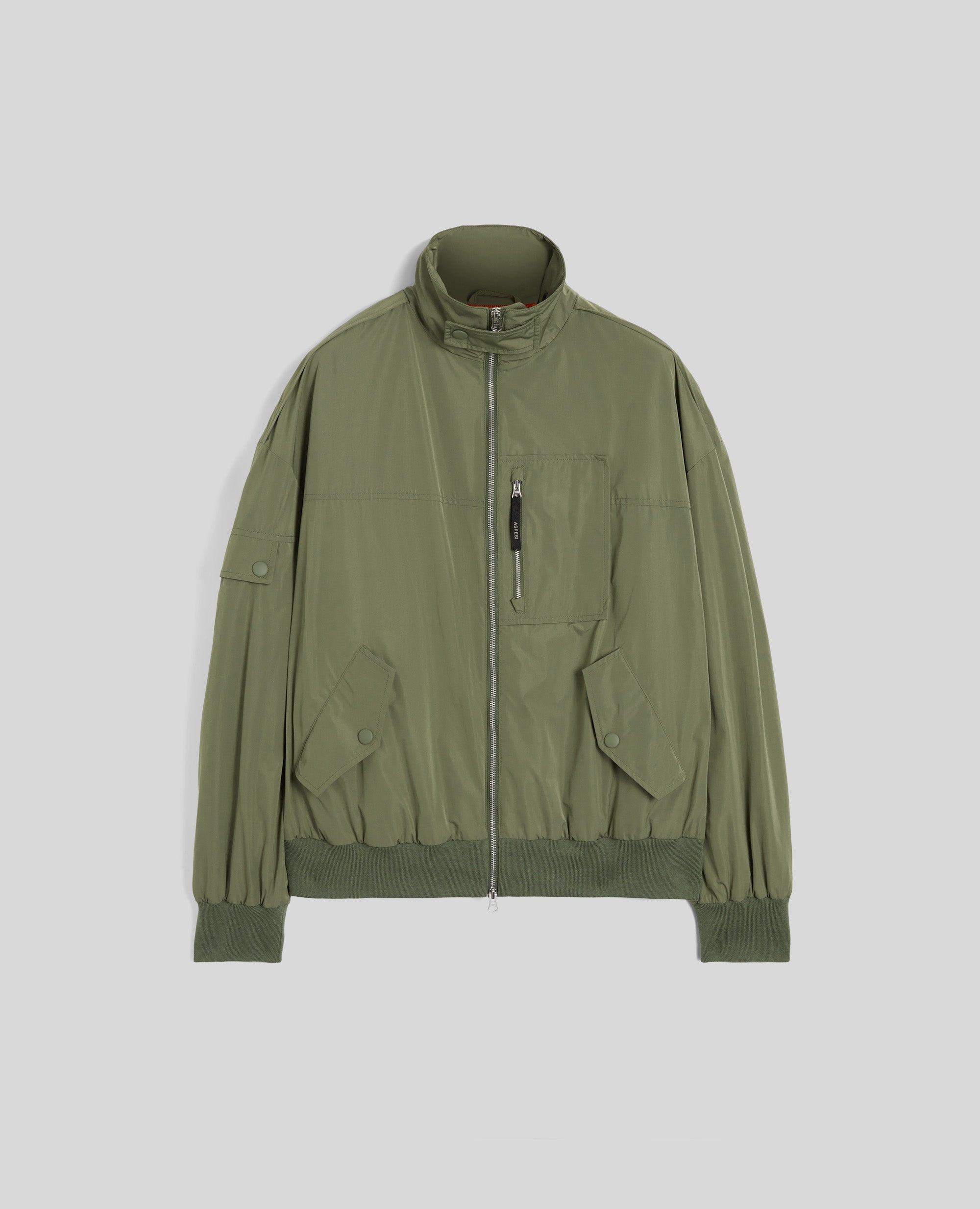 BOMBER LAKO IN TAFFETÃ-VERDE-GREEN-VERDE-GRUN-VERT