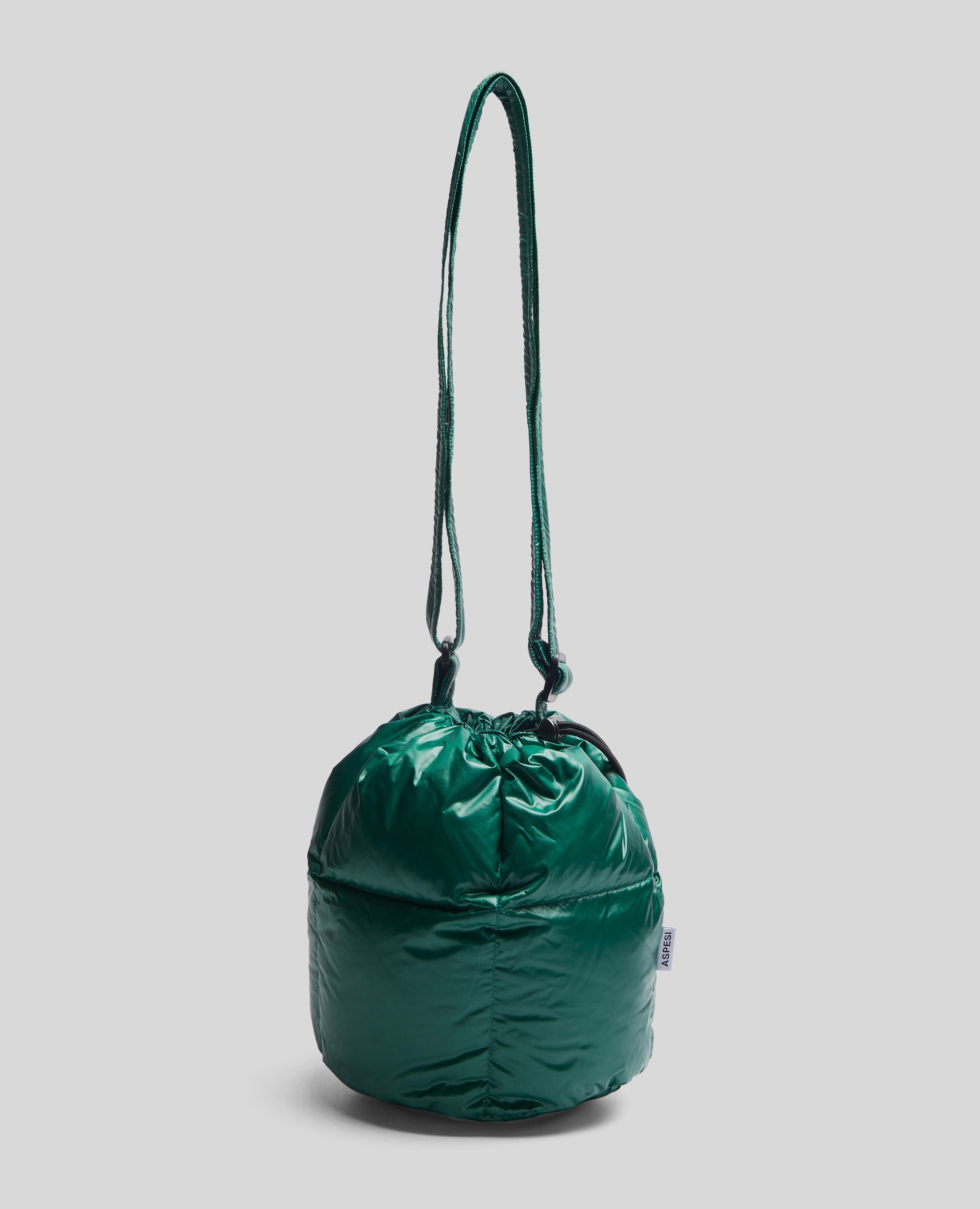 BORSA A SECCHIELLO IMBOTTITA-VERDE-GREEN-VERDE-GRUN-VERT