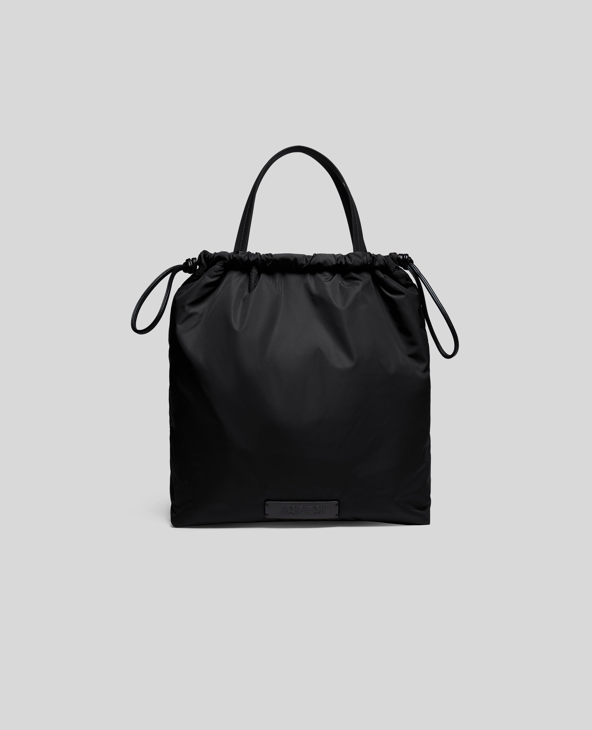 BORSA SHOPPER CON COULISSE-NERO-BLACK-NEGRO-SCHWARZ-NOIR